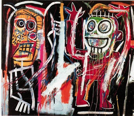 讓-米歇爾·巴斯奎特（Jean-Michel Basquiat），《Dustheads》，1982 圖片：Courtesy Christie`s