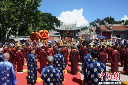 圖為祭祀慶典活動。　張金川 攝