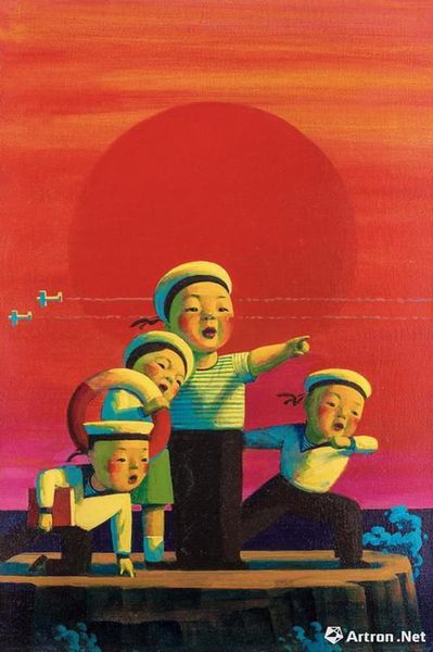 　　劉野 朝陽(yáng) 布面 油畫(huà) 60×40cm 1999年作 成交價(jià)：471.5萬(wàn)元