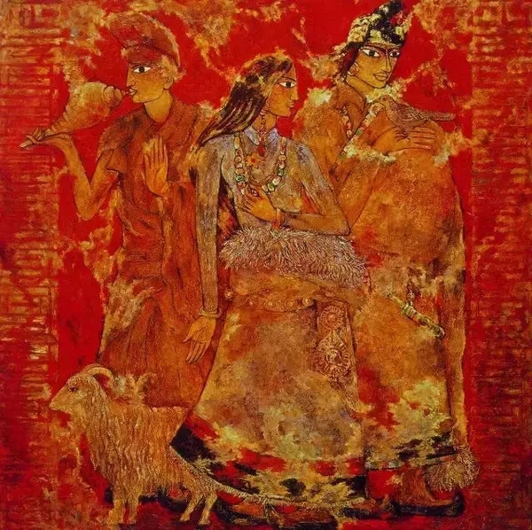 《天長(zhǎng)地久》1989年 150cm x 150cm.webp