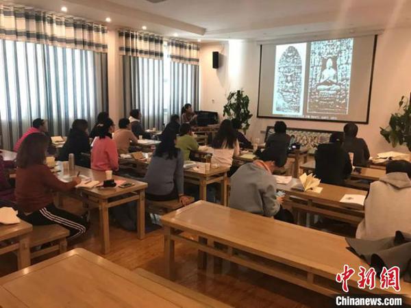 圖為“莫高學(xué)堂”活動現(xiàn)場。(資料圖) 敦煌研究院供圖 攝