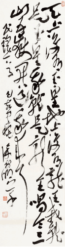 民謠一首（草書）180×49cm-2019年-徐利明