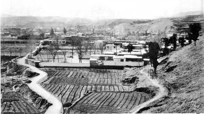 1947年西柏坡村貌。圖片選自《滹沱河畔》